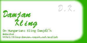 damjan kling business card
